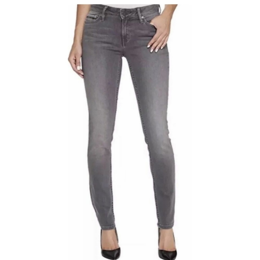 Calvin Klein Grey Stretch Skinny Jeans 10/30